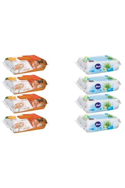 Sleepy Set Hygiene 8 x Sleepy, 4 x Wet Wipes 120pcs Orange, 4 x Wet Wipes 120pcs Aloe Vera