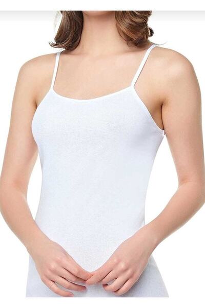 Seher Women's White Thin Athlete with 6 Star Rope Straps