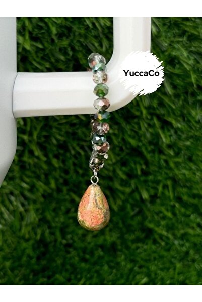 YuccaCo Accessorize Your Life Unakite Natural Stone Thermos Ornament/Natural ...