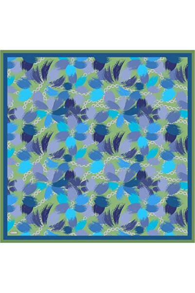 Belli Eșarfă de mătase Tivil IST 4038 - 56 Model mixt albastru