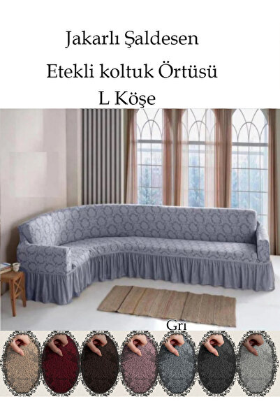 StarMall jakarli Şal desen L köşe koltuk örtüsü, Esnek koltuk kılıfı, osmanlı...