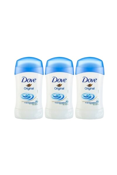 Dove Set 3 x Deodorant Stick Woman 40ml, Original, Anti-white marks, refreshing, long-lasting freshn