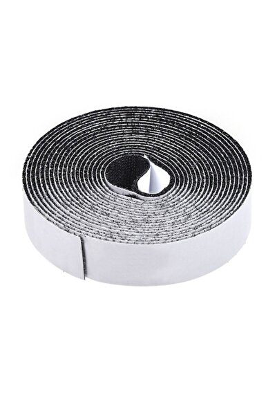 SHOPIENS Bandă Velcro cu cârlig mic Shopiens®, neagră, 4m x 2,5cm