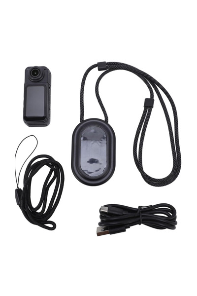 Generic Mini Rotate Body Camera – 1.47" HD Screen, 2.7K Thumb Camera with 180° Rotating Lens, Magnetic Mount
