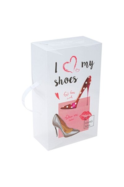 SHOPIENS Cutie pentru depozitarea pantofilor cu maner Shopiens®, 18x10x30.5 cm