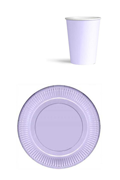 Le Mabelle Lila 8-Piece Plate and Cup Set