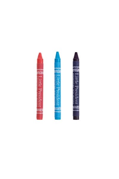 SHOPIENS Set of 12 Mini Thin Wax Crayons, Little President, 8.3x1x9 cm, for D...