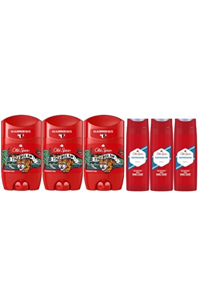 Old Spice Set 6 x Pachet Variat, 3 x Stick Antiperspirant 50ml Tigerclaw, 3 x...