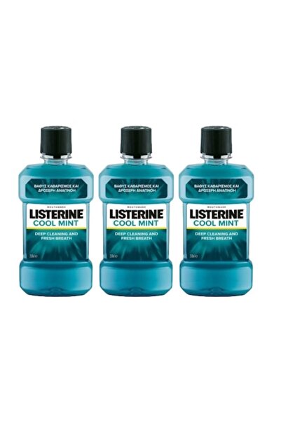 Listerine Set 3 X Apa Gura Cool Mint 250ml