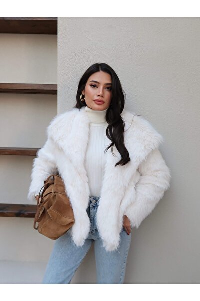 ESRAHELVACI Σάλι με κολάρο με κουμπωτά κούμπωμα