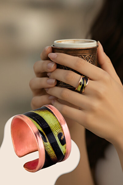 OSMANLI GÜMÜŞ Women's Copper Ring - Sofia Model Special Edition Ring