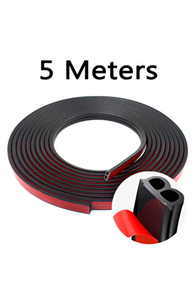 Choice1 شريط لاصق مانع لتسرب الهواء لأبواب السيارة بطول 5 أمتار، شكل حرف B، ع...