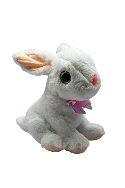 SCOWETTO 30 cm Plush Toy Rabbit with Ribbon