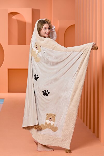 Cossy By Aqua Polar Welsoft Kumaş Ayıcıklı Tv Battaniyesi CossybyAqua Aq1002