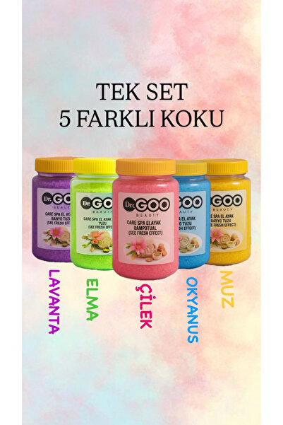 Dr. Goo Beauty MANİKÜR PEDİKÜR BANYO TUZU SETİ 5 ADET