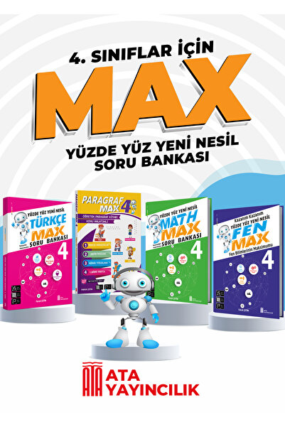 Ata Yayıncılık 4. Sınıf Max Tüm Dersler Seti
