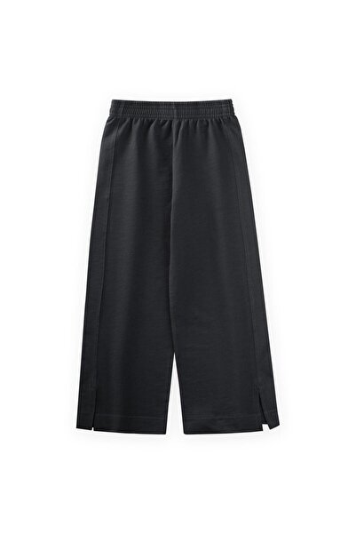 Cigit Wide Cut Pants 4-12 Years Black