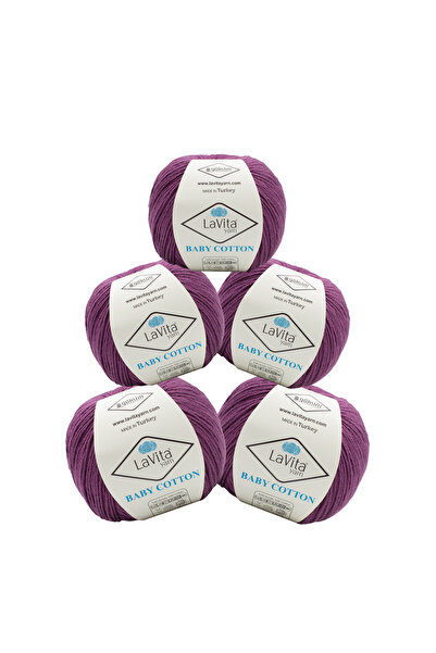 LaVita Yarn خيوط أميجورومي القطنية للأطفال وخيوط الحياكة اليدوية 40% أكريليك ...