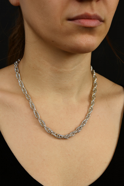 G Sport POLO Chain Silver Color Women's Necklace