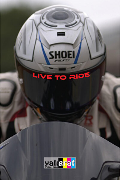 Yalıgraf Reklam Tabela ملصق دراجة نارية بتصميم 'الحياة للقيادة' مقاس 15×1 سم