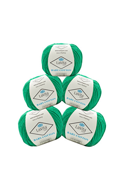 LaVita Yarn خيوط قطنية للأطفال للحياكة اليدوية والأميجورومي 40% أكريليك 60% ق...