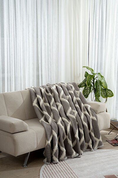 MYLASA HOME Muslin 7-Layer Diamond Patterned (Jacquard) Quilt Double Size 240X260Cm