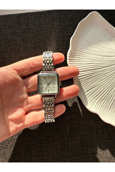 rubsey Retro Minimal Metal Kordon Vintage Kadın Kol Saati Kare