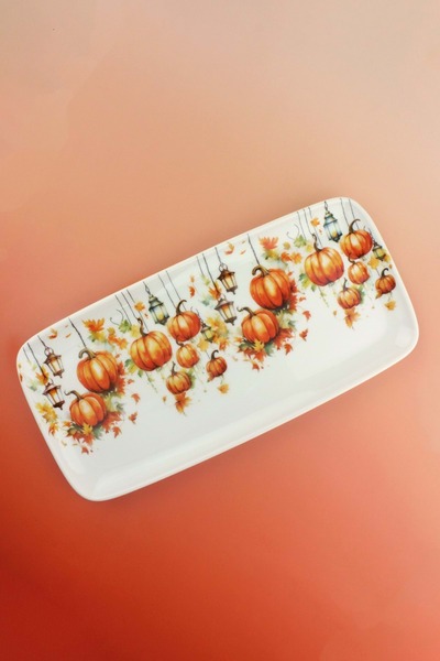 Bursa Porselen Dekor Halloween Porcelain Tray