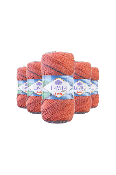 LaVita Yarn Batik El Örgü İpi %100 Akrilik 500gr 5 ADET (DG08 ORKİDE)