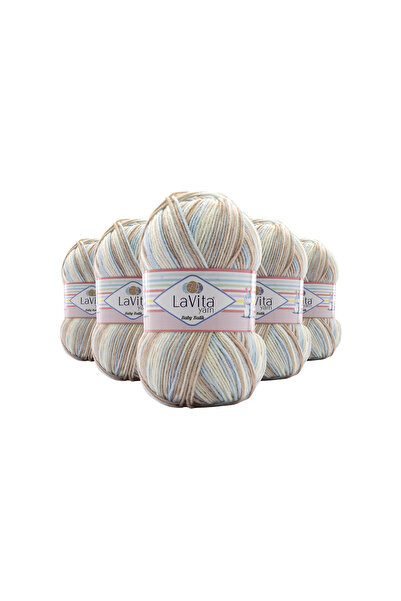 LaVita Yarn Fire de tricotat manual multicolore Baby Batik 100% acrilic 500gr...