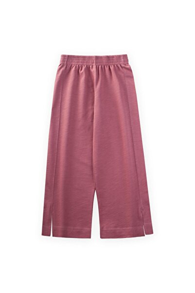 Cigit Wide Cut Trousers 4-12 Years Dusty Rose