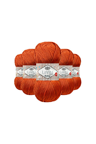 LaVita Yarn Плетене на бебешка прежда 100% акрил, против пилинг, 500 г, 5 бро...