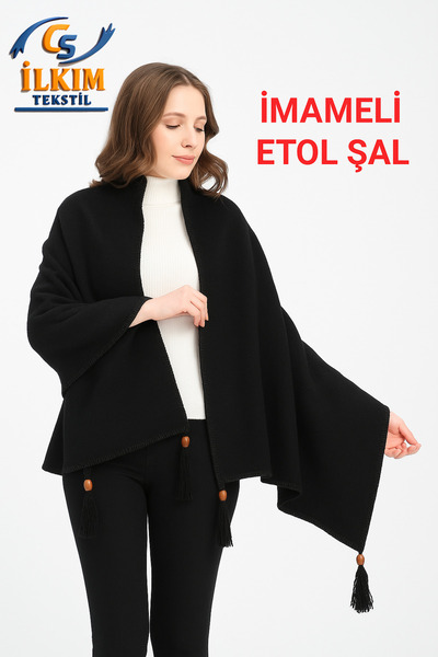 cs ilkim Imameli Etol Shawl, Stylish Comfortable Shoulder Shawl, 75X175