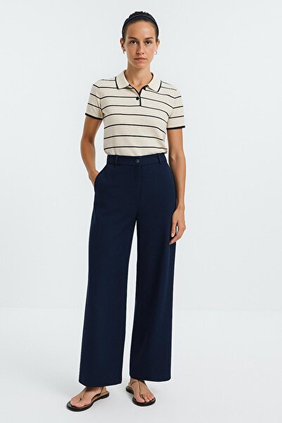 HAKKE Yüksek Bel Kemerli Palazzo PANTOLON