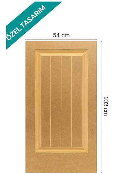 DOGGA PROFILE-PANEL İskandinav Duvar Paneli Mdf Cnc İşlemeli Dekoratif Boyanabilir Duvar Paneli Duvar Çıtası(54x103)