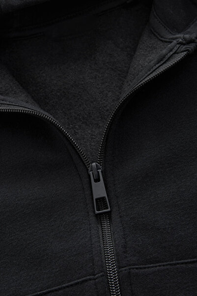 kinderos Φούτερ με φερμουάρ για αγόρια με απλή κουκούλα