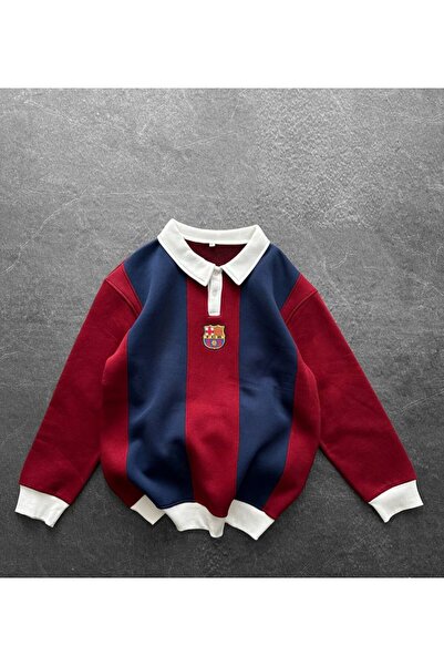 KUN SPORTSWEAR Premium Double-Breasted Collar Sweatshirt Retro Nostalgia Oversized Unisex