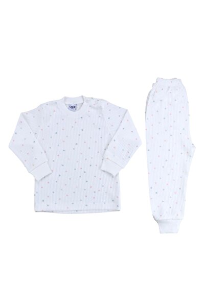 Sebi Bebe Dot Flower Pajama Set 9154