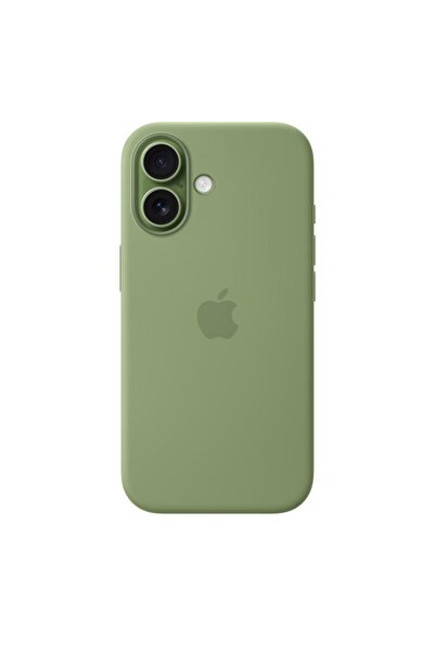 Apple جراب سيليكون لجهاز iPhone 17 مزود بتقنية MagSafe - لون طحلب فاتح