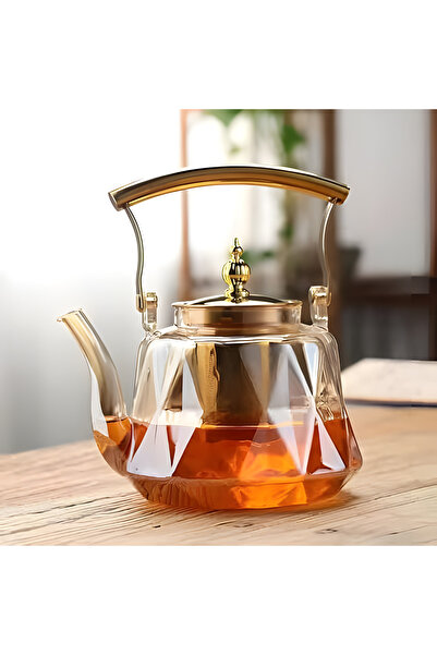 Chapin AuroraCraft™ Hand-Blown Borosilicate Glass Teapot – Pure Clarity & Thermal Elegance