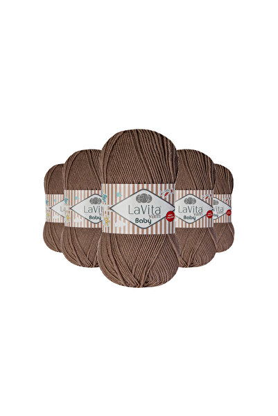 LaVita Yarn Fir pentru tricotat manual pentru bebeluși 100% acrilic anti-scăm...