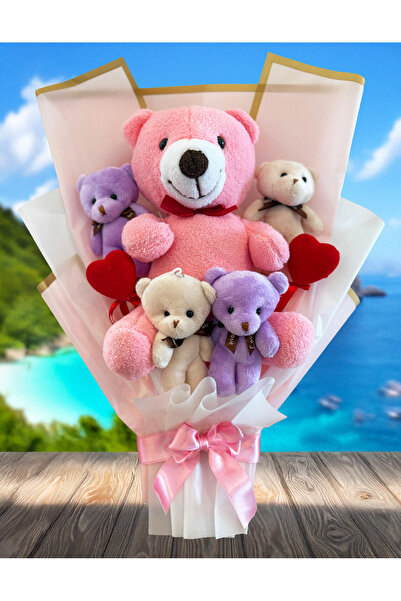 Linalux Gifts Sevgiliye Hediye Peluş Ayıcık Buketi - Premium Hediye - Ayıcıkl...
