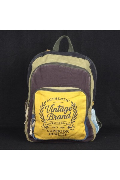 Galat New Style Patchwork Cotton Vintage Backpack Dcc