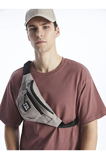 LC Waikiki Lcw Accessories Gray Printed Men's Chest Bag