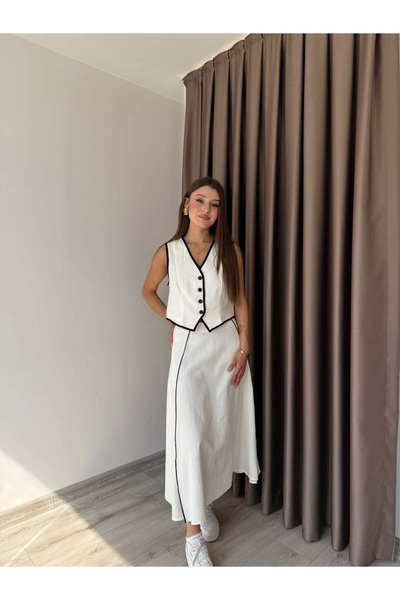 Reyhan Bilgin YELEK ETEK KETEN TAKIM