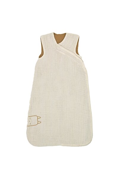 IKEA Muslin Sleeping Bag, Beige-Dark Yellow, 0-6 Months, 100% Cotton