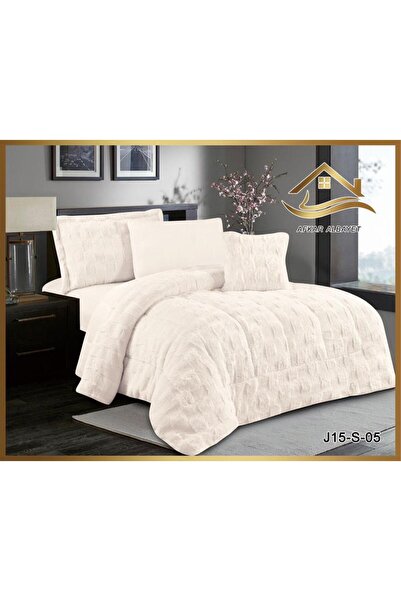 Generic Single and Half Velvet Fur Bedspread 5 Pieces Rabbit