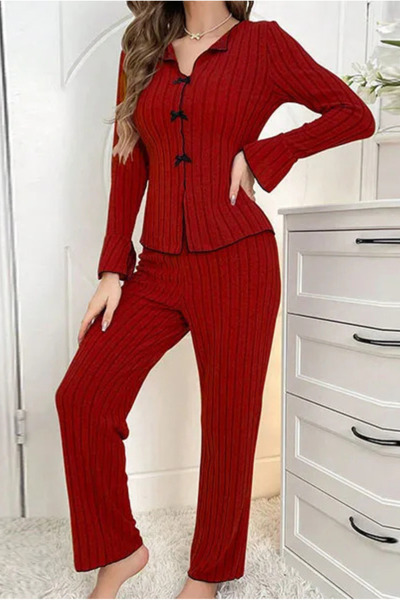 dorbe Cozy Ribbed Knit Pajama Set