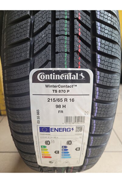 Continental 215/65R16 Winter Contact TS870P 98H Set Olarak (4 ADET) 2025 Üretim*