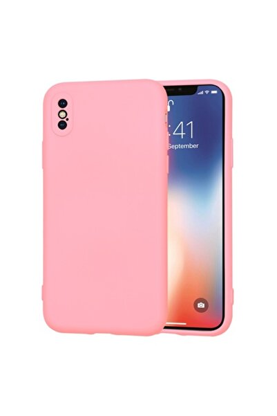 Techsuit Carcasă pentru iPhone X/XS, SoftFlex J60, pânză, roz cretă